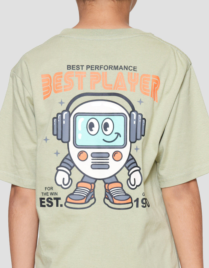 Nevada Print Robot Two Sided Print Kaos Anak Laki-laki