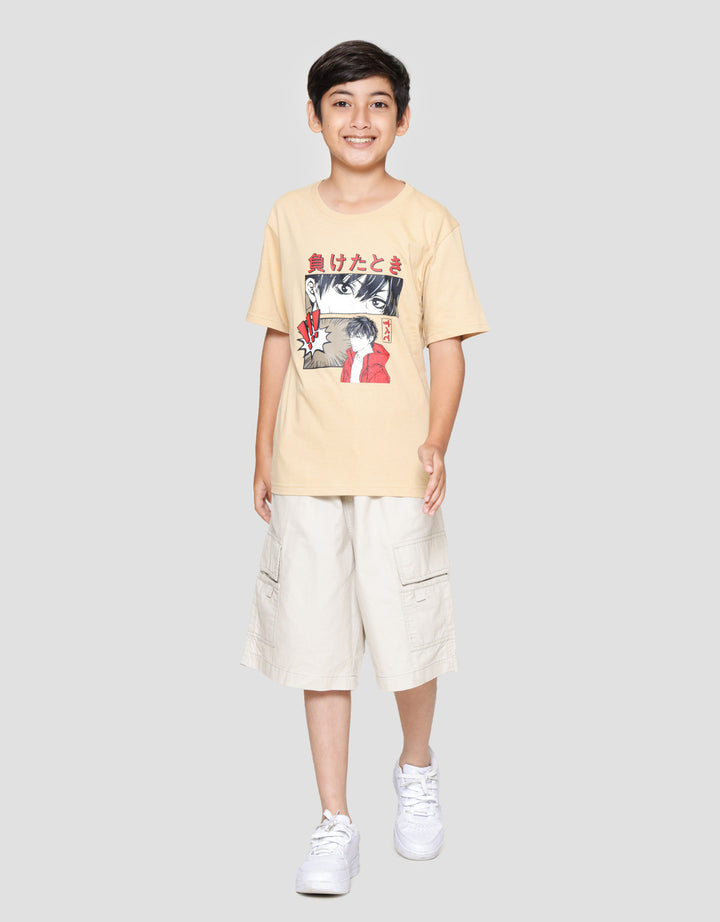 Nevada Print Anime 2 Colace Kaos Anak Laki-laki