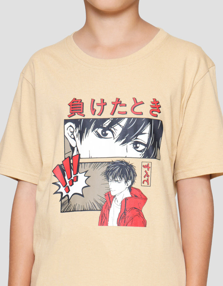 Nevada Print Anime 2 Colace Kaos Anak Laki-laki