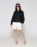 ZES Basic Plain Kemeja Wanita NIFWT005
