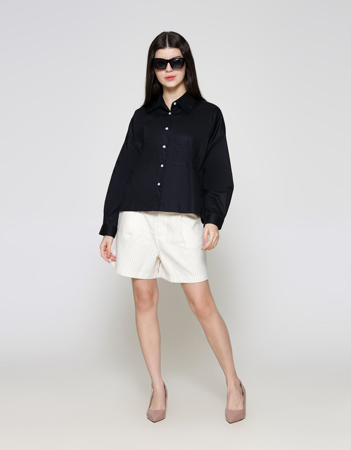 ZES Basic Plain Kemeja Wanita NIFWT005