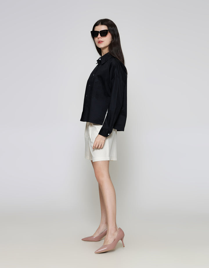 ZES Basic Plain Kemeja Wanita NIFWT005