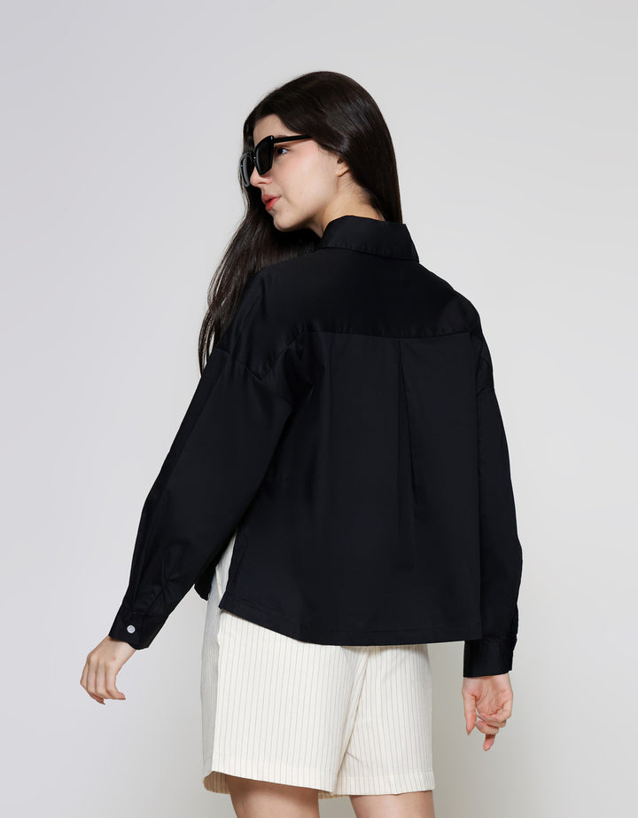 ZES Basic Plain Kemeja Wanita NIFWT005