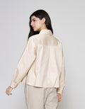 ZES Basic Plain Kemeja Wanita NIFWT005