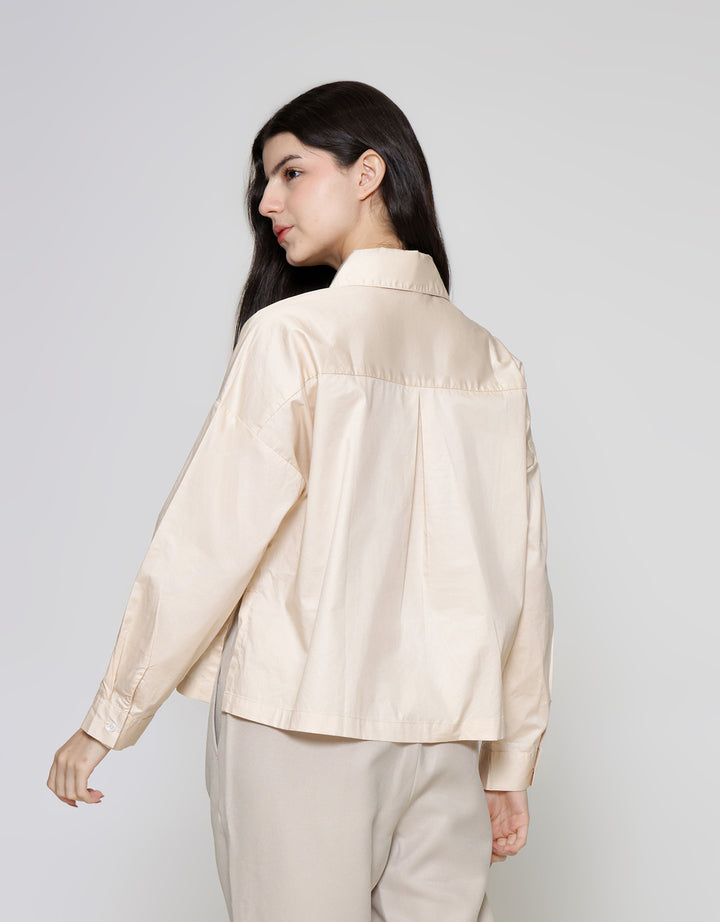 ZES Basic Plain Kemeja Wanita NIFWT005