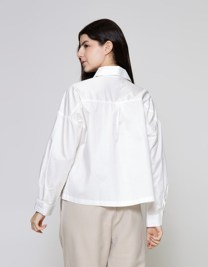 ZES Basic Plain Kemeja Wanita NIFWT005