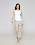 ZES Knit With Fashion Button Vest Wanita MPROW003