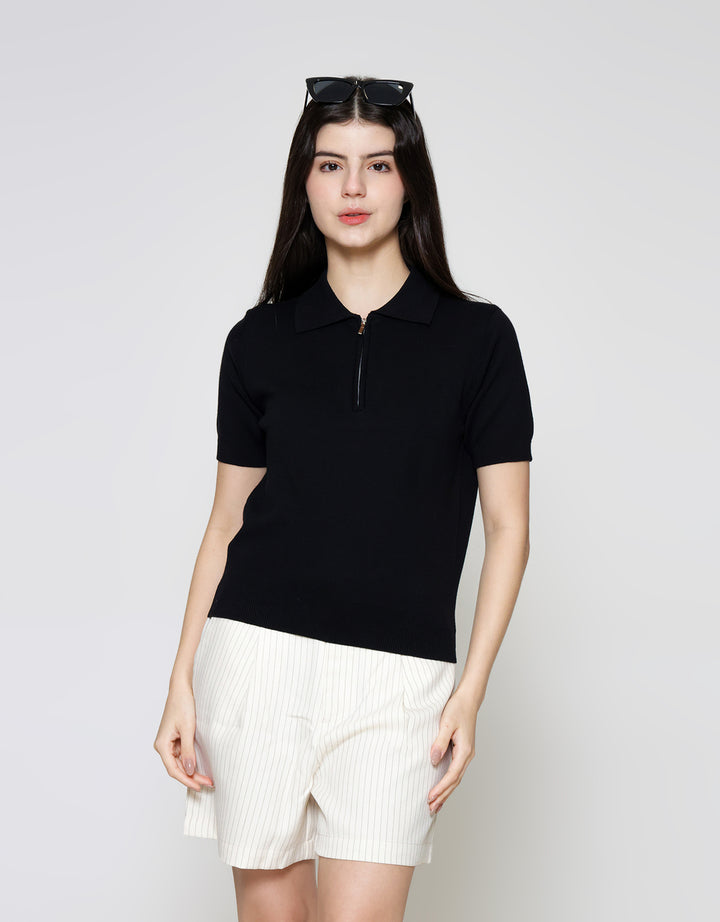 ZES Basic Knit Kaos Polo Wanita MPRTP001