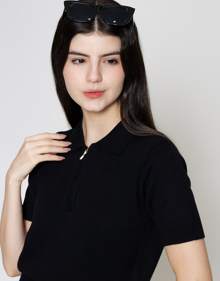 ZES Basic Knit Kaos Polo Wanita MPRTP001