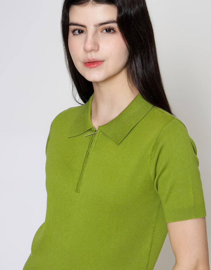 ZES Basic Knit Kaos Polo Wanita MPRTP001