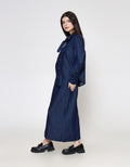 ZES With Big Bow Blouse Denim Wanita BLDT002