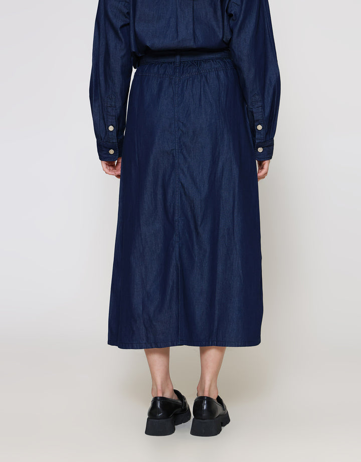 ZES Belt Rok Denim Wanita BLDD001