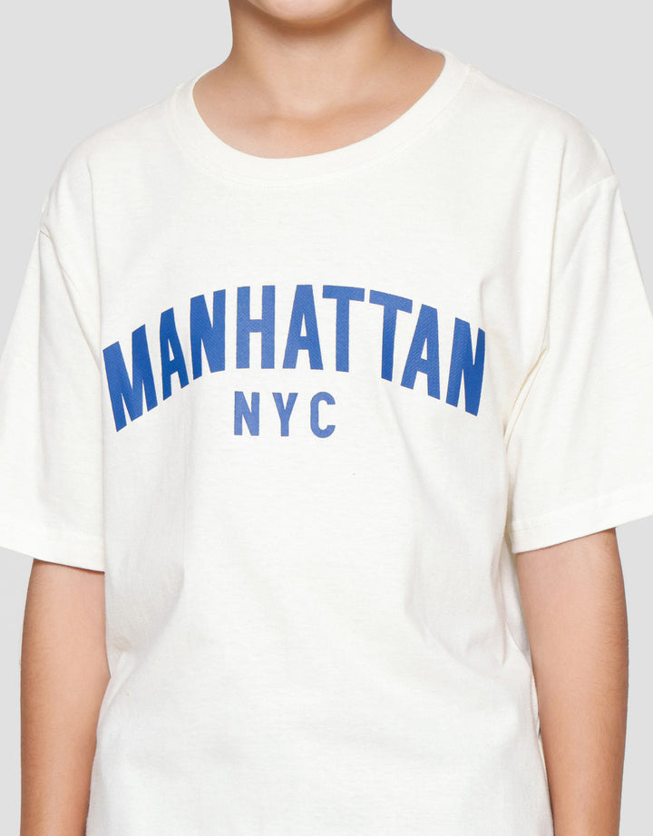 Nevada Sablon Manhattan Kaos Anak Laki-laki