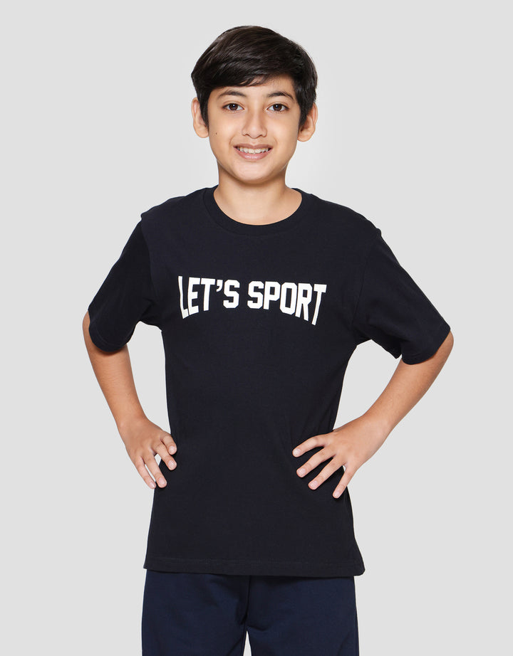 Nevada Sablon Lets Sport Kaos Anak Laki-laki