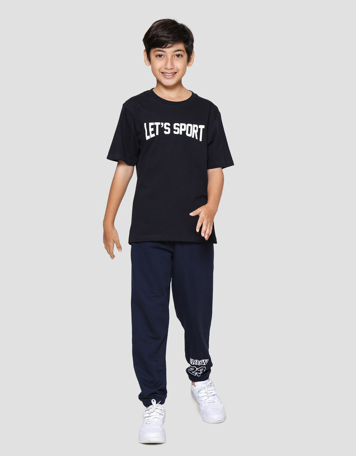 Nevada Sablon Lets Sport Kaos Anak Laki-laki
