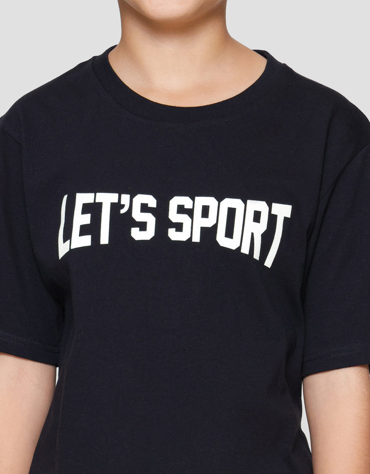 Nevada Sablon Lets Sport Kaos Anak Laki-laki