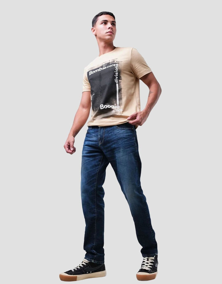 Bombboogie Celana Jeans Klasik Polos Pria