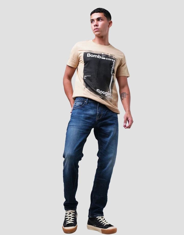 Bombboogie Celana Jeans Klasik Polos Pria