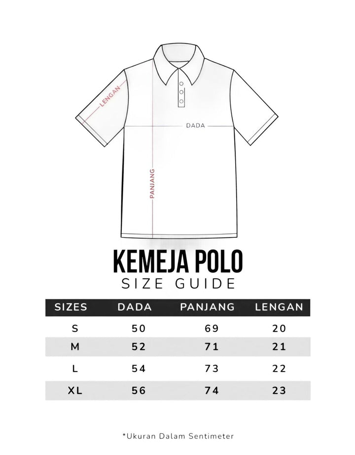 Bombboogie Valda Kaos Polo Motif Garis Pria