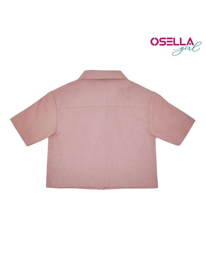 Osella Kaos Cetak Motif Pita Atasan Anak Perempuan