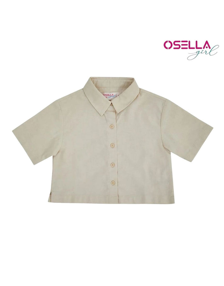 Osella Kaos Cetak Motif Pita Atasan Anak Perempuan