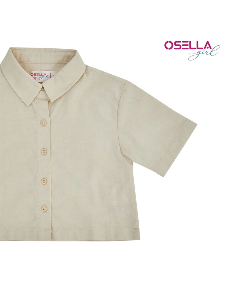 Osella Kaos Cetak Motif Pita Atasan Anak Perempuan