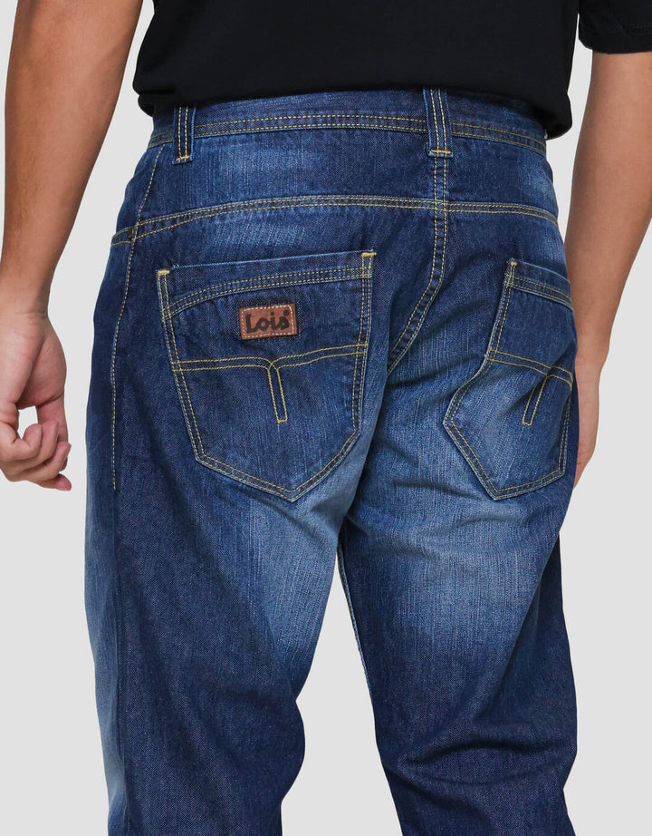Lois Slim Fit Jeans Pocket Celana Denim Pria