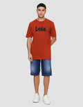 Lois Print Bold Brand Kaos Lengan Pendek Pria