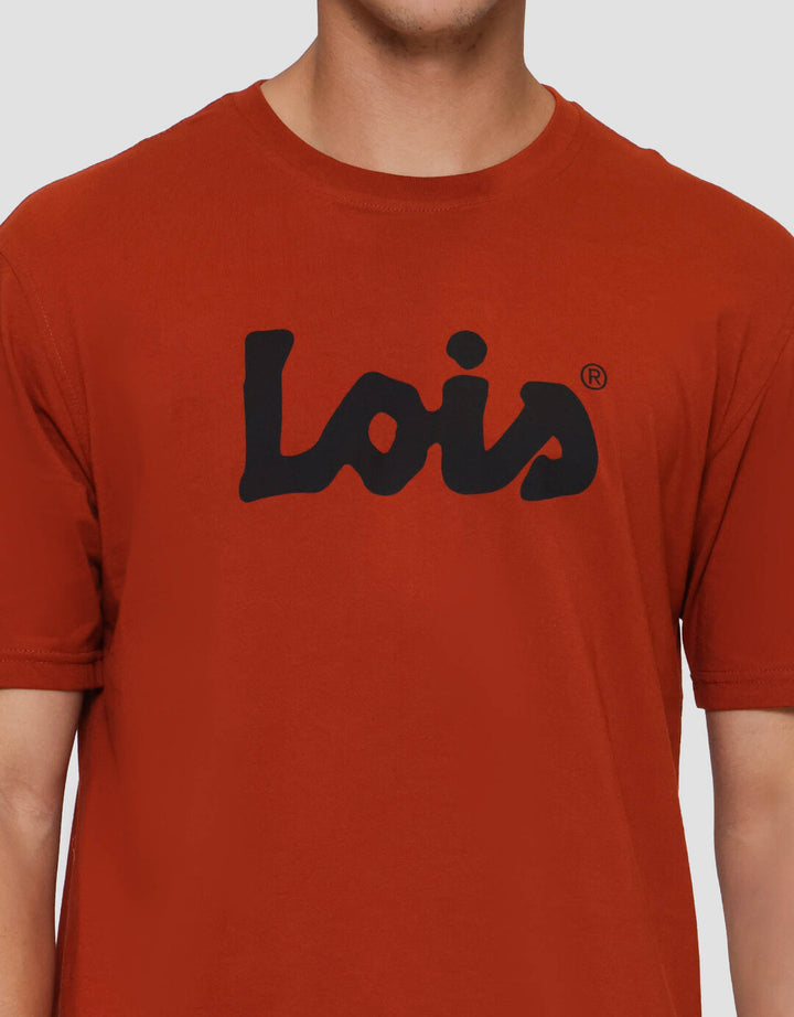 Lois Print Bold Brand Kaos Lengan Pendek Pria