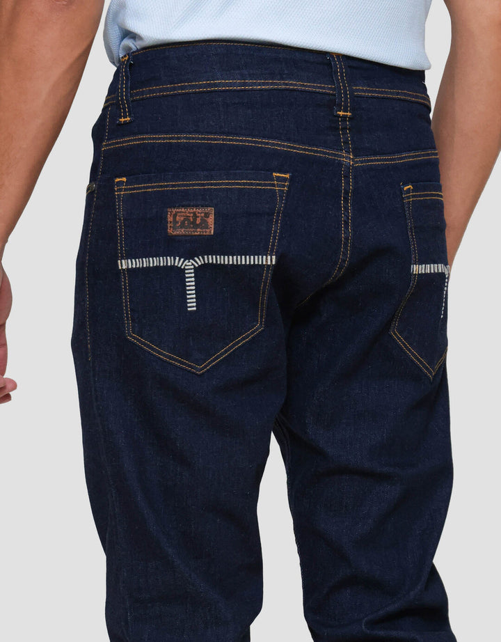 Lois Slim Stretch Fit Jeans Detail Button Celana Denim Pria