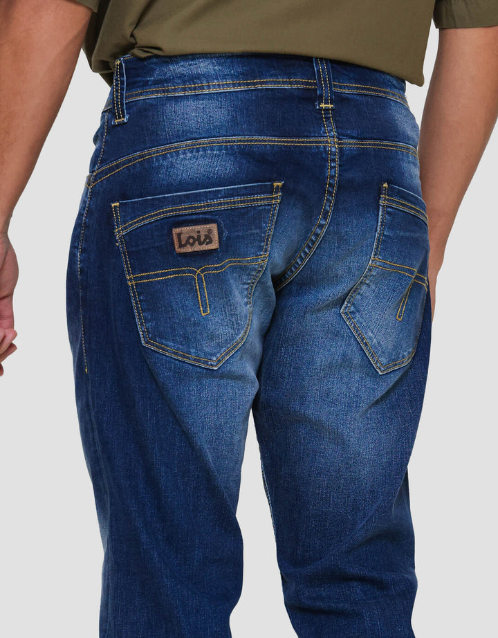 Lois Slim Stretch Fit Jeans Celana Panjang Denim Pria