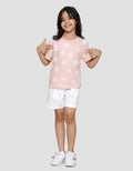 Little M Flower Kecil Kaos Anak Perempuan