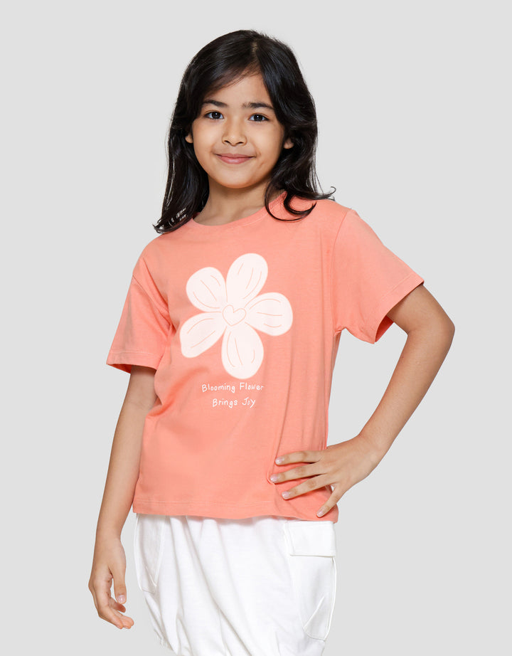 Little M Blooming Flower Kaos Anak Perempuan