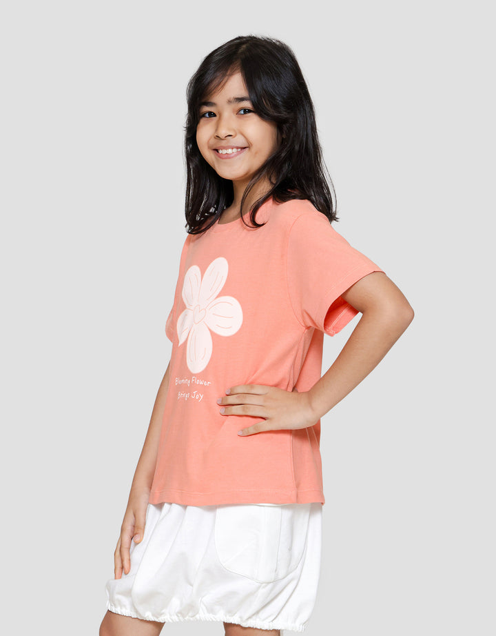 Little M Blooming Flower Kaos Anak Perempuan