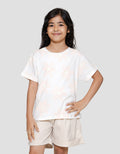 Little M Print Flower Besar Kaos Anak Perempuan