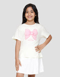 Little M Il Pretty Bow Kaos Anak Perempuan
