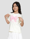 Little M Il Pretty Bow Kaos Anak Perempuan