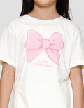 Little M Il Pretty Bow Kaos Anak Perempuan