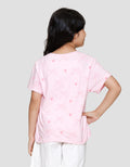 Little M Print Pita Kaos Anak Perempuan