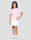 Little M Print Pita Kaos Anak Perempuan
