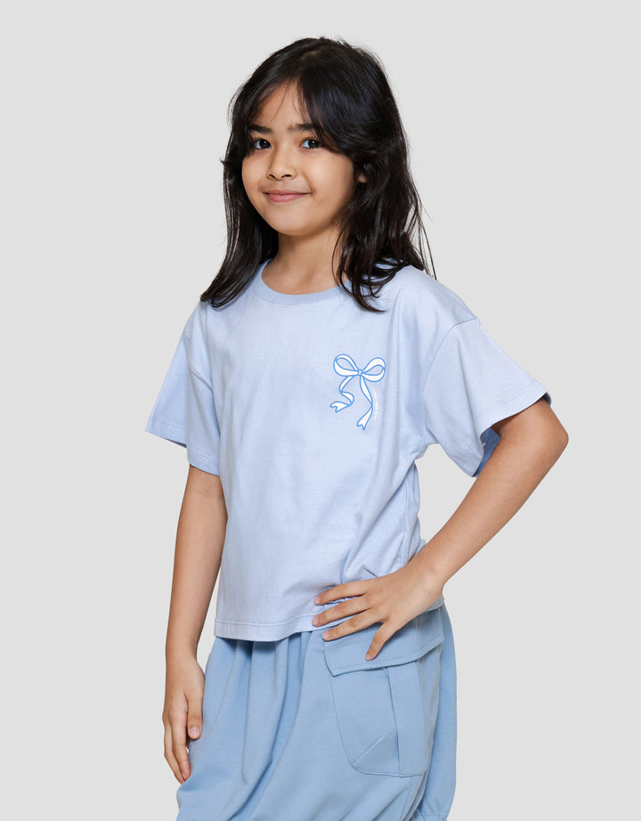 Little M Back Print Pita Kaos Anak Perempuan