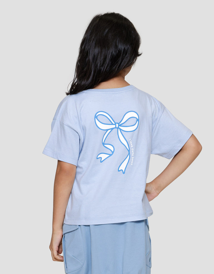 Little M Back Print Pita Kaos Anak Perempuan