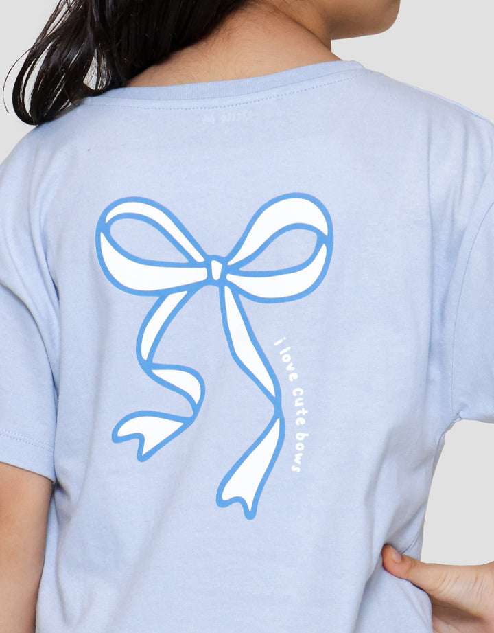 Little M Back Print Pita Kaos Anak Perempuan