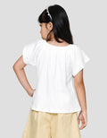 Little M Gathered Lengan Flare Simply Kaos Anak Perempuan