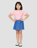 Little M Look Polos Celana Rok Denim Anak Perempuan