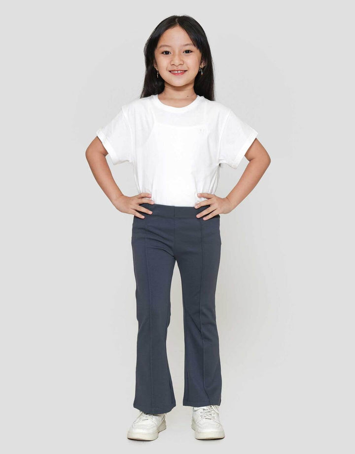 Little M Flare Rayon Spandex Celana Legging Anak Perempuan