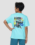Nevada Print Find Your Fire With Patch Kaos Anak Laki-laki
