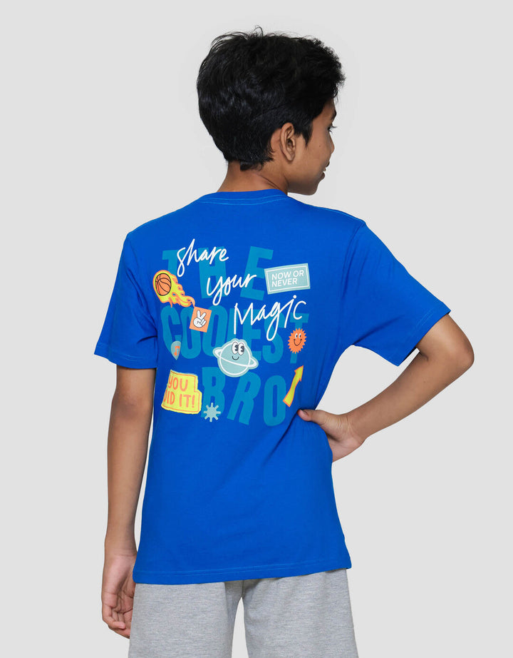 Nevada Print The Coolest With Patch Kaos Anak Laki-laki
