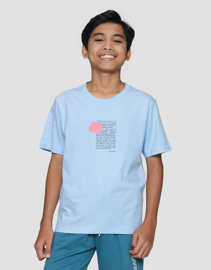 Nevada Print Watch The Game With Patch Kaos Anak Laki-laki