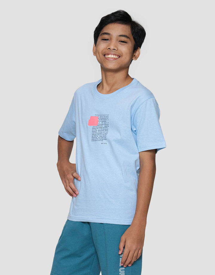 Nevada Print Watch The Game With Patch Kaos Anak Laki-laki